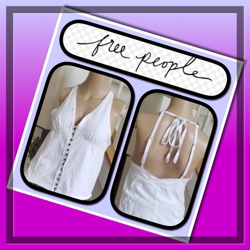 NWT Free People Strappy White Top 💜❤️